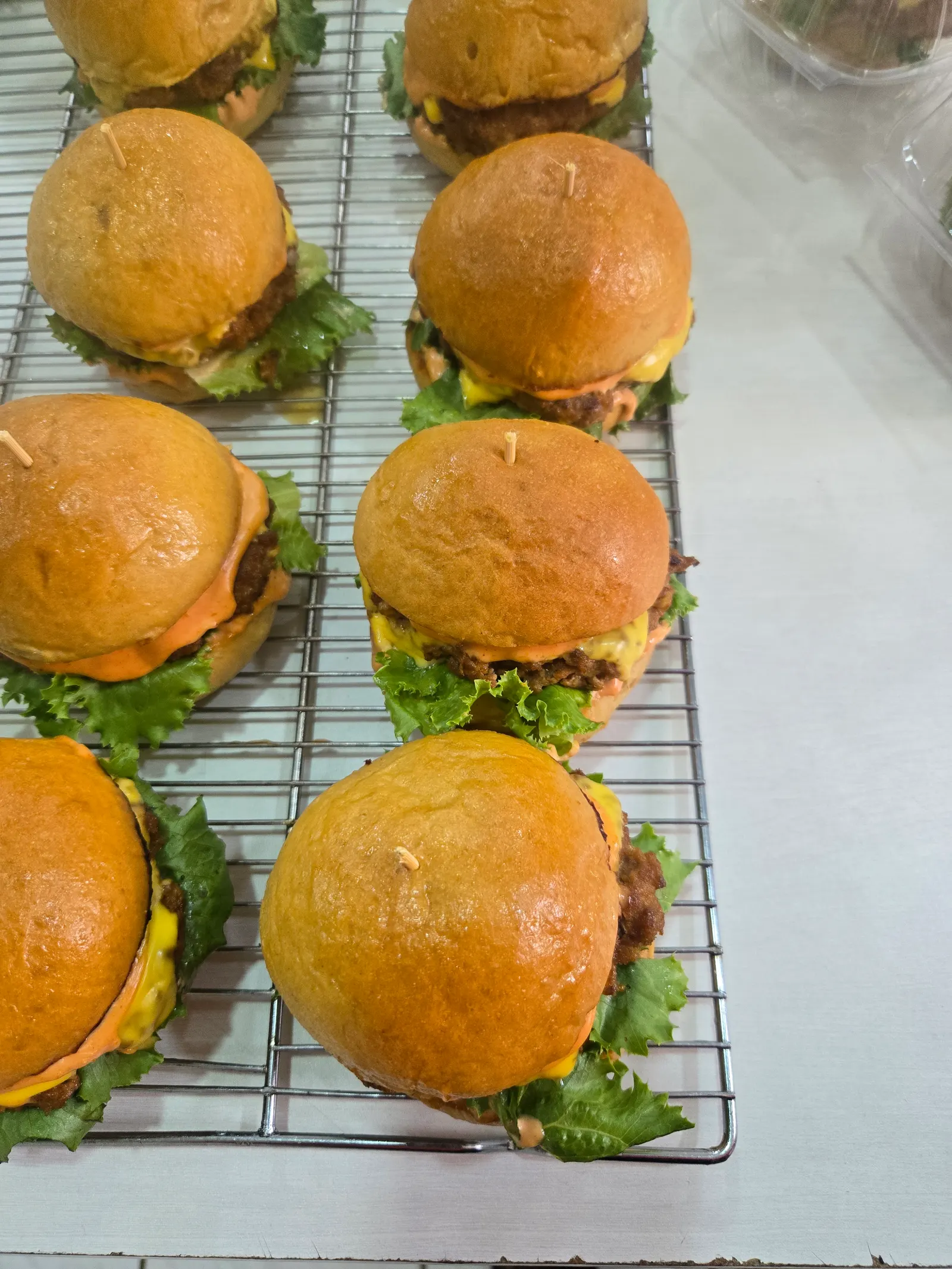 Protein-based burger buns